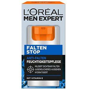 L'Oréal Men Expert Anti-rimpel gezichtsverzorging voor mannen, anti-aging vochtinbrengende crème tegen veroudering en donkere kringen, gezichtscrème voor mannen met vitamine E, anti-rimpel, 1 x 50 ml