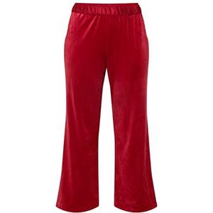 Triumph Mix & Match Velour Broeken Dames Pijama Sokken Mannish Red, 40, Mannish Red