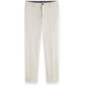 Scotch & Soda Mott - Super Slim Fit Classic Yarn-dyed Chino broek voor heren, Stone Melange 0621