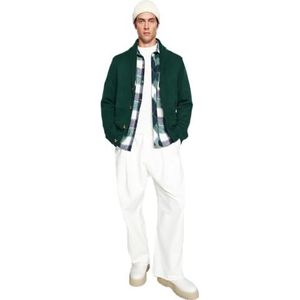 Trendyol Regular Fit Basic Crew Neck Knitwear Cardigan Herenhemd (1 stuk), Emerald