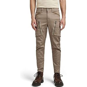 G-STAR RAW Zip Pocket 3D Skinny Cargo Pants Heren, beige/kaki (Dk Lever C105-b416)