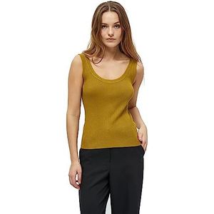 Peppercorn Débardeur en tricot à col en U pour femme Tana, 3062 Ecru Olive, L