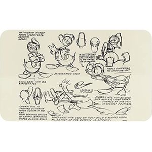 Micky & Minnie Donald Duck Sketch Unisex Jeunenboard, melamine, meerkleurig