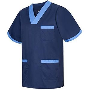 MISEMIYA - Waterval unisex medische verpleegkundige uniform reiniging van het werk esthetiek dierenarts sanitair hotel - Ref. 817, Blauw 8171-8