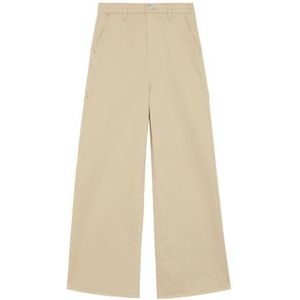 s.Oliver Pantalon sergé/coupe droite/taille haute/jambes larges grès 152 / slim, Pierre, 152