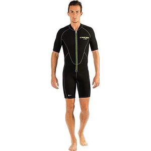 Cressi, Lido Man 2 mm wetsuit High Stretch heren zwart/groen, L