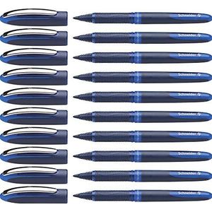 Schneider One Business rollerpennen, niet uittrekbaar, onuitwisbaar, set van 10, blauwe inkt
