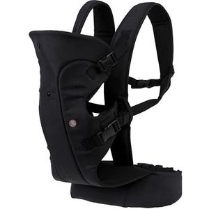 Dreambaby Journey 3-weg babydraagzak voor pasgeborenen en oudere baby's, 3,5 kg, 15 kg, zwart. Eigenschappen: bredere basis voor betere heupergonomie