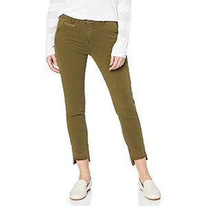 Yargıcı Piping Gedeiled vrouwen jeans broek recht, groen (kaki 007)