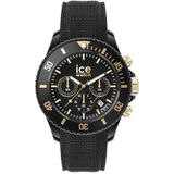 Ice-Watch - ICE chrono Dark Blue Red - Unisex blauw horloge met kunststof band - 021425, Zwart (goud)