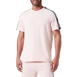 HUGO T-shirt de sport avec logo pour homme, vêtement de détente, rose clair/pastel, taille XL, Rose clair/pastel 681, XL