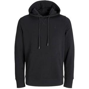 JACK & JONES Jjepaulos Sweatshirt Hood Noos Sweatshirt met capuchon voor heren, zwart.