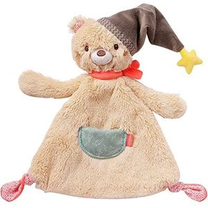 Fehn Doudou doudou pour bébé avec tête d'ours – Doudou pour nouveau-né – Doudou jouet en peluche – Doudou en tissu à câliner pour bébés et enfants à partir de 0 mois