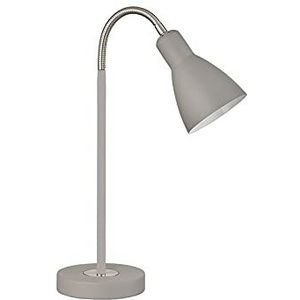 Fischer & Honsel Lolland 50057 Tafellamp 1 lamp E27 max. 25 W zandgrijs 50057 15 x 15 x 43 cm