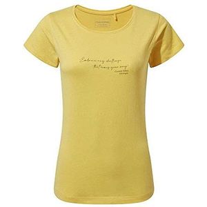 Craghoppers Miri SS T-shirt voor dames, limonc citaat