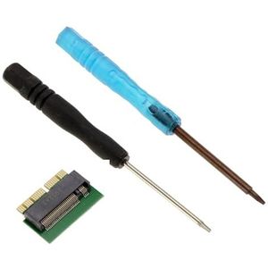 KALEA-INFORMATIQUE M2-adapter ter vervanging van de originele SSD van een laptop Mac 2013 2014 2015 2016 2017 2018 2019 2020 in 12+16 punten door een M.2 NGFF PCIe M Key SSD, met gereedschap