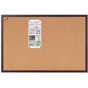 Bi-Office Earth Executive prikbord van kurk met frame van MDF, Merire, 90 x 60 cm