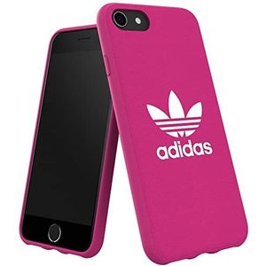 adidas Originals Adicolor gevormde beschermhoes voor iPhone 8/7/6S/6, valbestendig, verhoogde randen, fuchsia