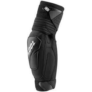 100% PROTECCIONES Fortis Elbow Guards Black-S/M Elleboogbeschermer, volwassenen, uniseks, wit, ESTANDAR