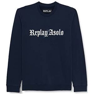 Replay sweatshirt heren, Blauw 085