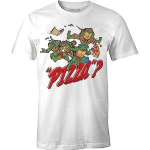 Tortues Ninja T-shirt, heren, wit, XL, Wit.