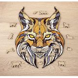 Eco Wood Art Houten Legpuzzel Lynx Size  - 177 - 47,3x37,5x0,5cm