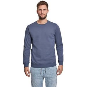 Urban Classics Sweatshirt Basic Terry Crew heren, zwart.