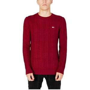 Tommy Jeans Tjm Regular Twisted Pullover Trainingspak voor heren, Rood