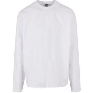 Urban Classics T-shirt met lange mouwen, duurzaam, wit, maat L, Wit