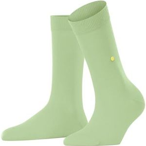 Burlington Dames dames ademende sokken duurzaam biologisch katoen effen gekleurd met platte teennaad voor dagelijks leven en werk eenheidsmaat cadeau-idee 1 paar, Groen (Peppermint 7663) nieuw -