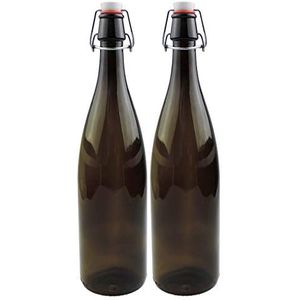 mikken 2 x oliefles 250 ml met schenktuit oliedispenser glazen fles
