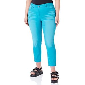 SAMOON Betty Jeans Jeans pour femme Cyan Taille 42, cyan, 44