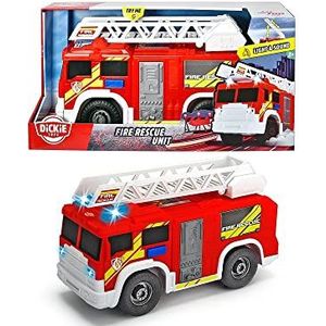 Dickie Toys Brandweerwagen met Licht & Geluid, 30cm - Speelgoedvoertuig