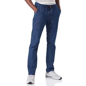 TOM TAILOR Klassieke slim fit jeans Josh heren, 13160 - Gebreid marineblauw gemêleerd