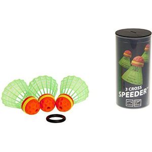 Speedminton Sport Speeder Cross Tube Speedminton 3 stuks rood/groen één maat EU