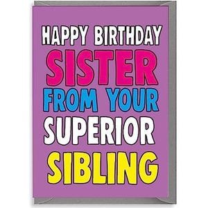 C613 verjaardagskaart voor zus broer zus