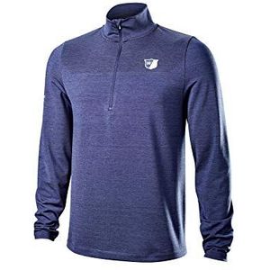 Wilson Staff Thermo-golf-T-shirt voor heren van polyester en elastaan, Blauw