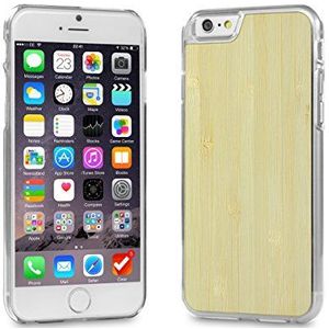 Cover-Up WoodBack beschermhoes voor iPhone 6/6S, bamboe, transparant