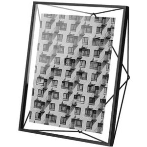 UMBRA Prisma fotolijst draadframe tussen twee Prisma glazen, voor staand of hangend, voor 1 foto 20 x 25 cm, zwart