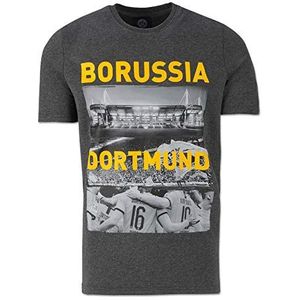 Borussia Dortmund BVB Erw T-shirt, uniseks, Antraciet