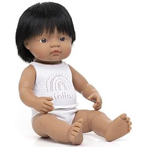 Miniland Babypop Jongetje Met Vanillegeur 38 Cm  Wit Pakje