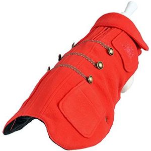 Wouapy Wouapy Duffle Red jas in maat 30, beschermt je hond tegen weersinvloeden.