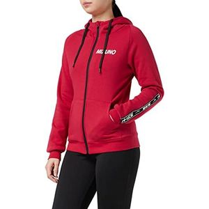 Mizuno Katakana capuchontrui voor dames, perzisch rood