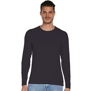 JACK & JONES Heren Shirt met lange mouwen Basic O-hals Tee L/S Noos, marineblauw