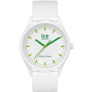 Ice-Watch - ICE Solar Power Nature - wit horloge met siliconen armband, Wit., Small (36 mm)