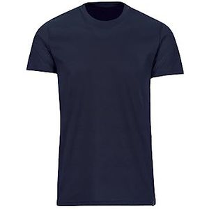 Trigema Heren Slim Fit T-shirt van Deluxe katoen, Navy Blauw