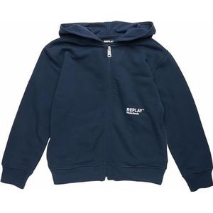 Replay Hoodie voor, 714 inktblauw