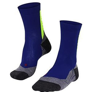 FALKE Achilles Hardloopsokken voor heren, massage en bescherming van de achillessers, wit, blauw, zwart, pluche zool, ademend, sneldrogend, anti-bubbels, 1 paar