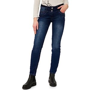 Cecil Dark Blue Used Wash losse jeans voor dames, 29W / 30L, Dark Blue Used Wash