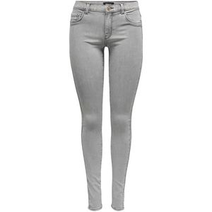 ONLY Onlrain Reg Skinny Dnm Noos Onlrain Reg Skinny Dnm Noos Dames (1 stuk), Lichtgrijs denim